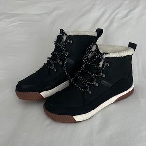 The North Face Black and White Weatherproof Winter Boots